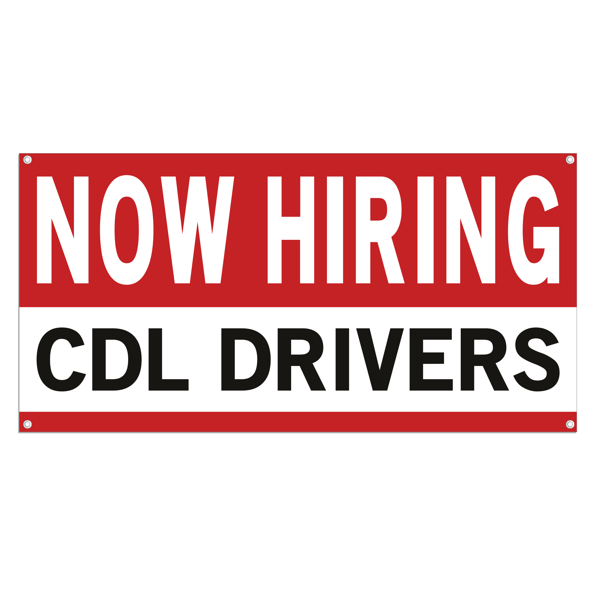 Now Hiring CDL Drivers 13 oz Heavy Duty Vinyl Banner Jobs Available Help Wanted