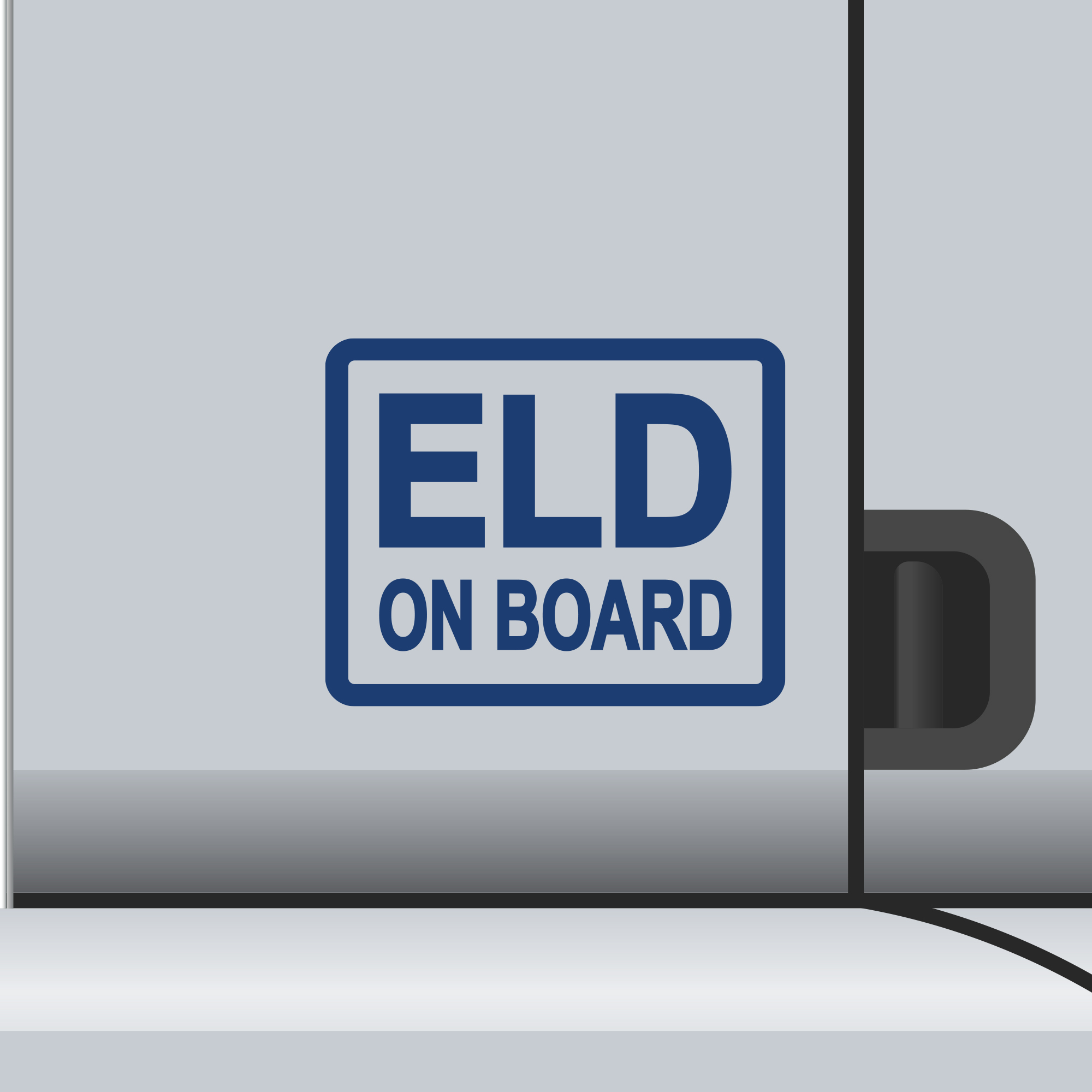 2 Pack - ELD On Board Vinyl Decal Electronic Logging Device Sticker E-Log Driver - Picture 17 of 18