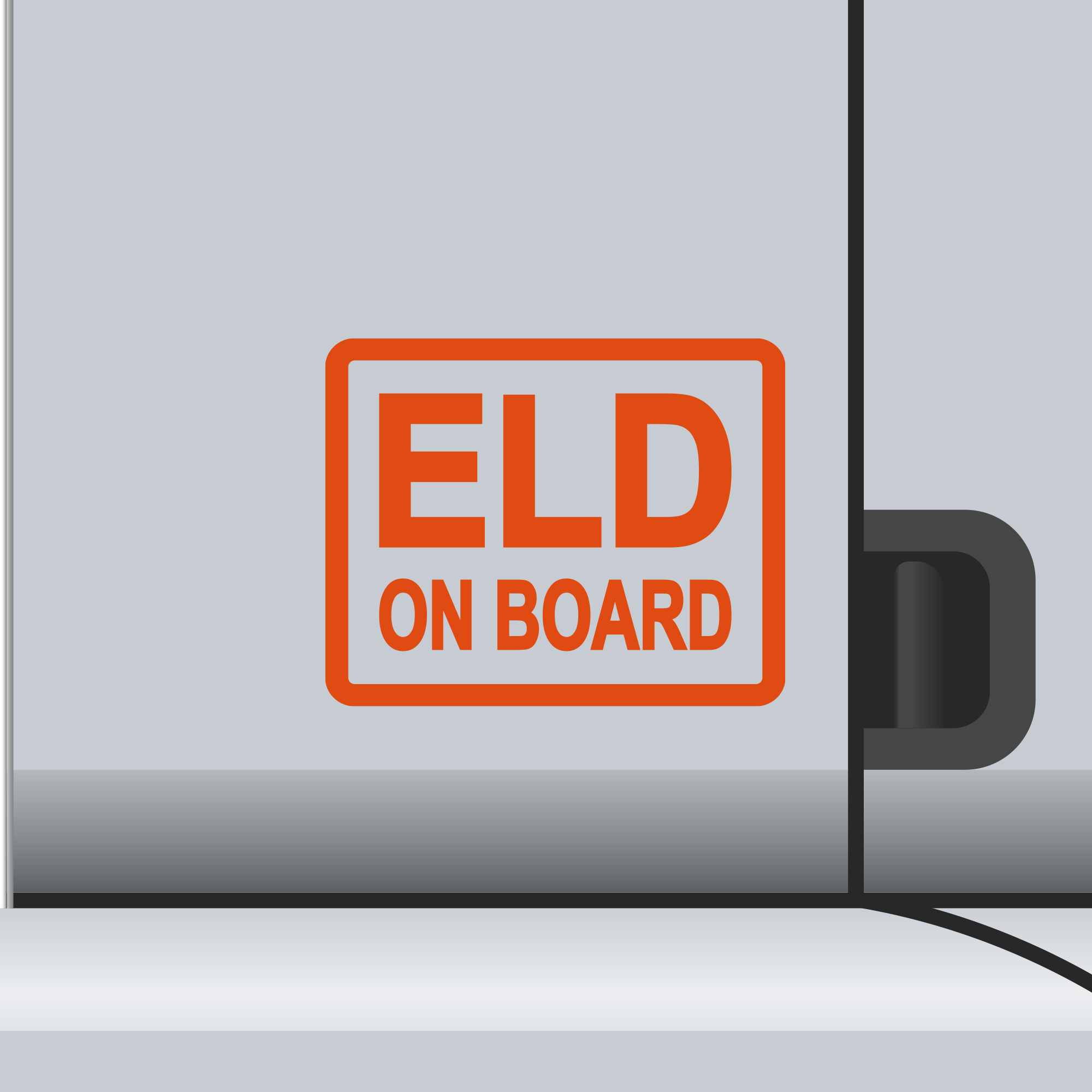 2 Pack - ELD On Board Vinyl Decal Electronic Logging Device Sticker E-Log Driver - Picture 13 of 18