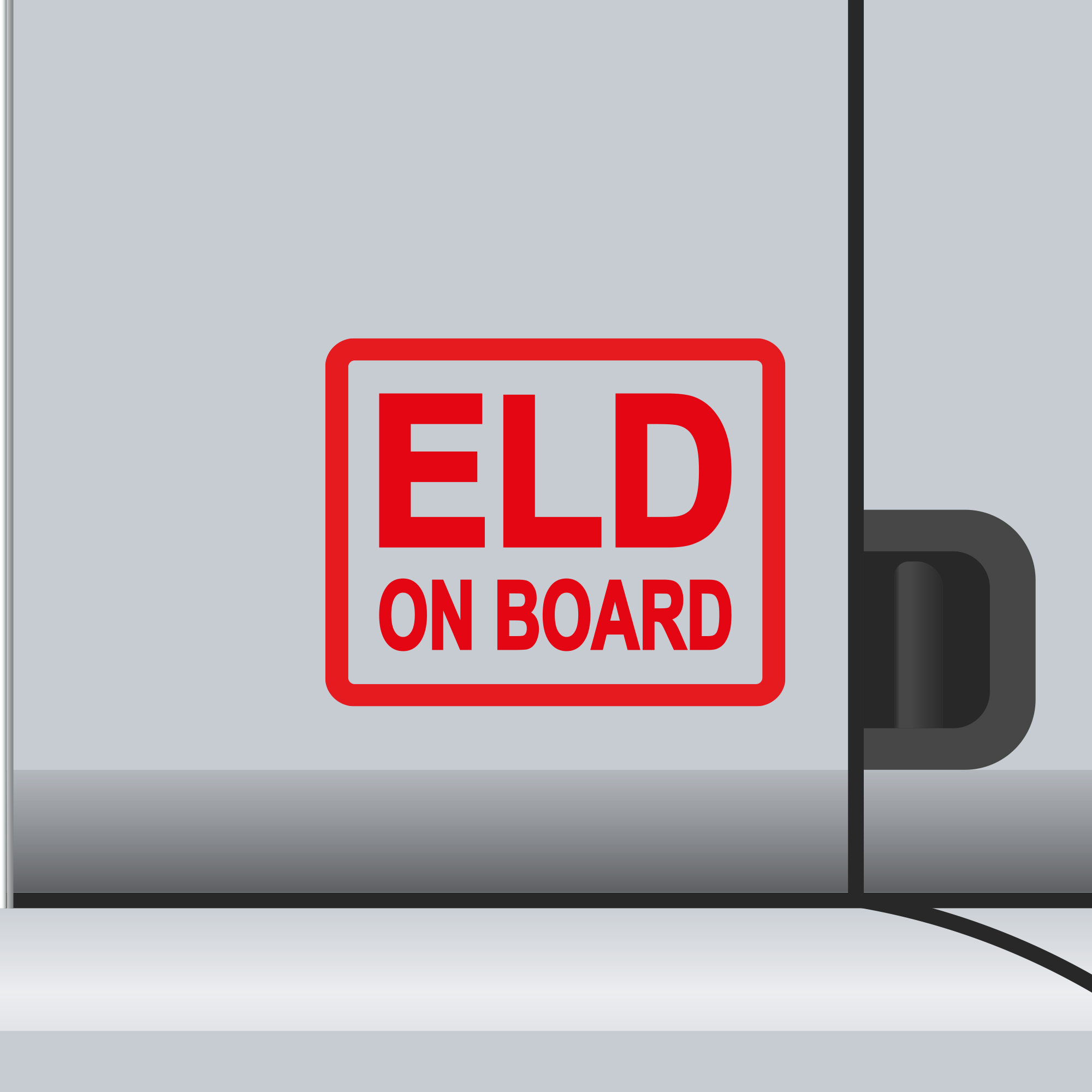 2 Pack - ELD On Board Vinyl Decal Electronic Logging Device Sticker E-Log Driver - Picture 9 of 18
