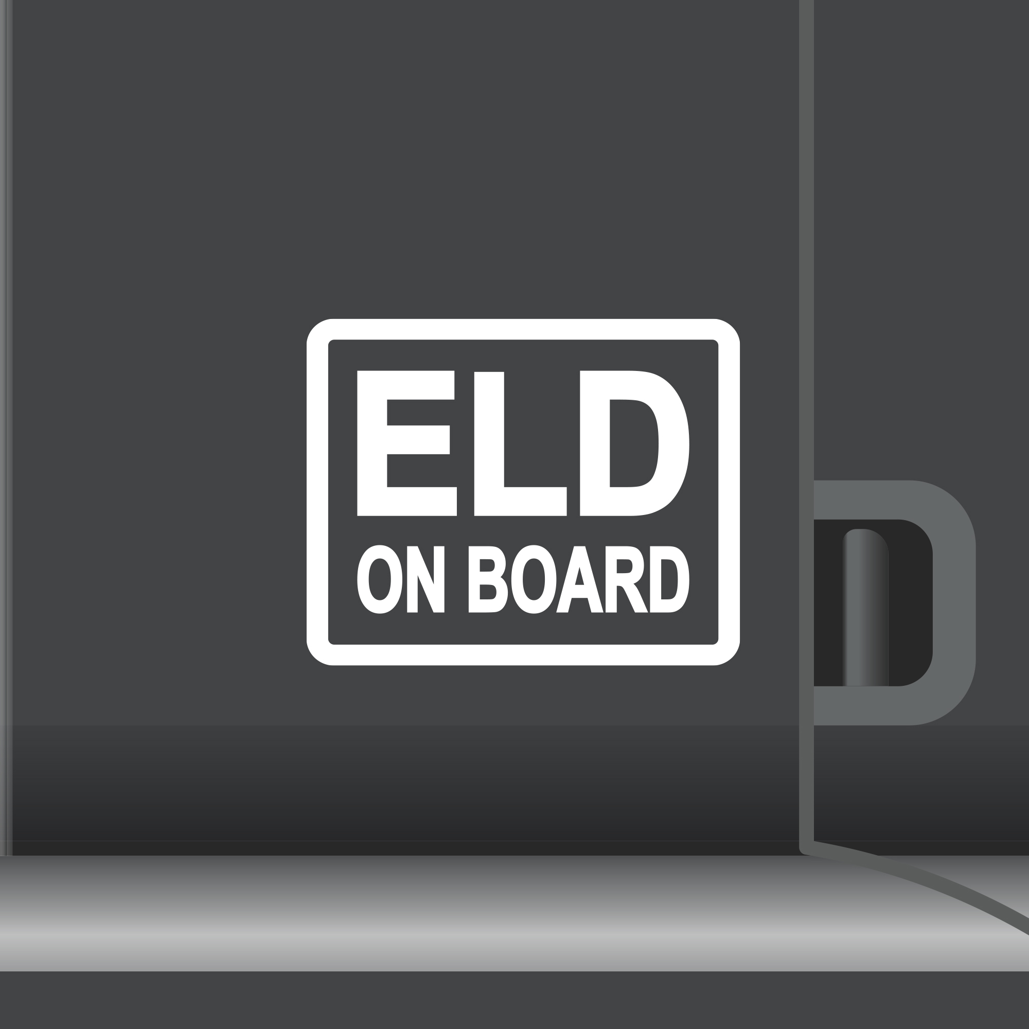 2 Pack - ELD On Board Vinyl Decal Electronic Logging Device Sticker E-Log Driver - Picture 15 of 18