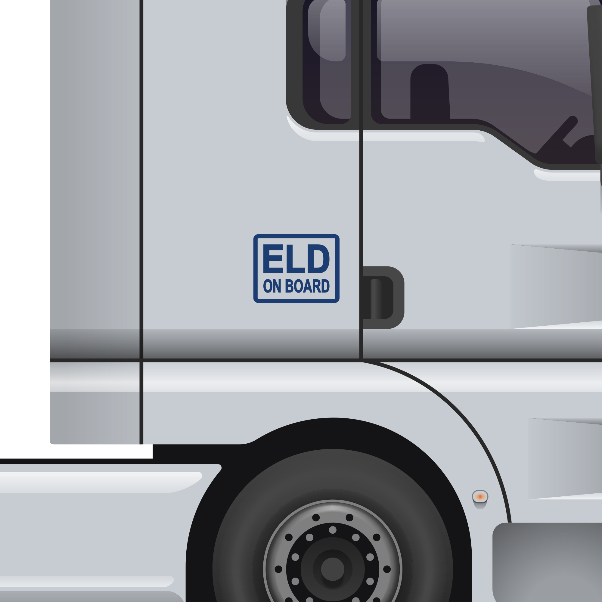 2 Pack - ELD On Board Vinyl Decal Electronic Logging Device Sticker E-Log Driver - Picture 18 of 18